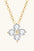 Moissanite Four Leaf Clover Pendant Necklace