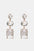 Geometrical Shape Glass Dangle Earrings
