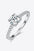 1 Carat Moissanite Ring with Sterling Silver