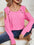 Button Cold-Shoulder Sweater