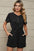 Half Button Short Sleeve Romper
