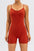 Spaghetti Strap Round Neck Romper