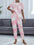 Tie-Dye 2-Piece Set: Round Neck Top and Pants