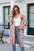 Striped Open Front Cardigan