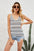 Striped Ribbed Trim Knit Tank