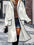 Full Size Contrast Trim Long Sleeve Coat with Pockets