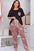 Plus Size Floral Lounge Set