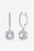 Adored Moissanite Huggie Drop Earrings