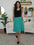 Elastic Waist Skirt with Pockets