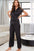 Surplice Neck Tie Waist Pajama Set