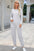 Women's Lounge Set: Round Neck Top & Drawstring Pants