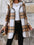 Drawstring Plaid Zip Up Long Sleeve Hooded Outerwear