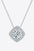 1 Carat Moissanite Geometric Pendant Necklace