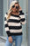 Striped Raglan Sleeve Sweater