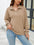 Textured Quarter Zip Long Sleeve Sweatshirt