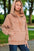 Zenana Acid Wash Fleece Kangaroo Hoodie