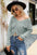 Drawstring V-Neck Sweater