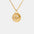 18K Gold-Plated Stainless Steel Spiral Pendant Necklace