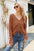 Drawstring V-Neck Sweater