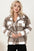 Plaid Collared Neck Jacket