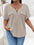 Plus Size Half Zip Short Sleeve T-Shirt