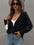 Chic Rib-Knit Plunge Cardigan