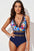 Mesh Plunge One-Piece Swimsuit