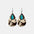 Artificial Turquoise Teardrop Earrings