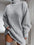Mock Neck Dropped Shoulder Sweater Dress