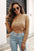 Cropped Round Neck Pullover Sweater