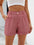 Roll Trim Half Elastic Waist Shorts