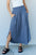 Doublju Comfort Princess Full Size High Waist Scoop Hem Maxi Skirt