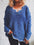 Notched Long Sleeve Sweater
