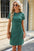 Ruched Short Sleeve Mini Dress