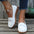 Weave Wedge Heeled Loafers