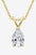 1.5 Carat Moissanite Pendant 925 Sterling Silver Necklace