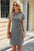 Ruched Short Sleeve Mini Dress